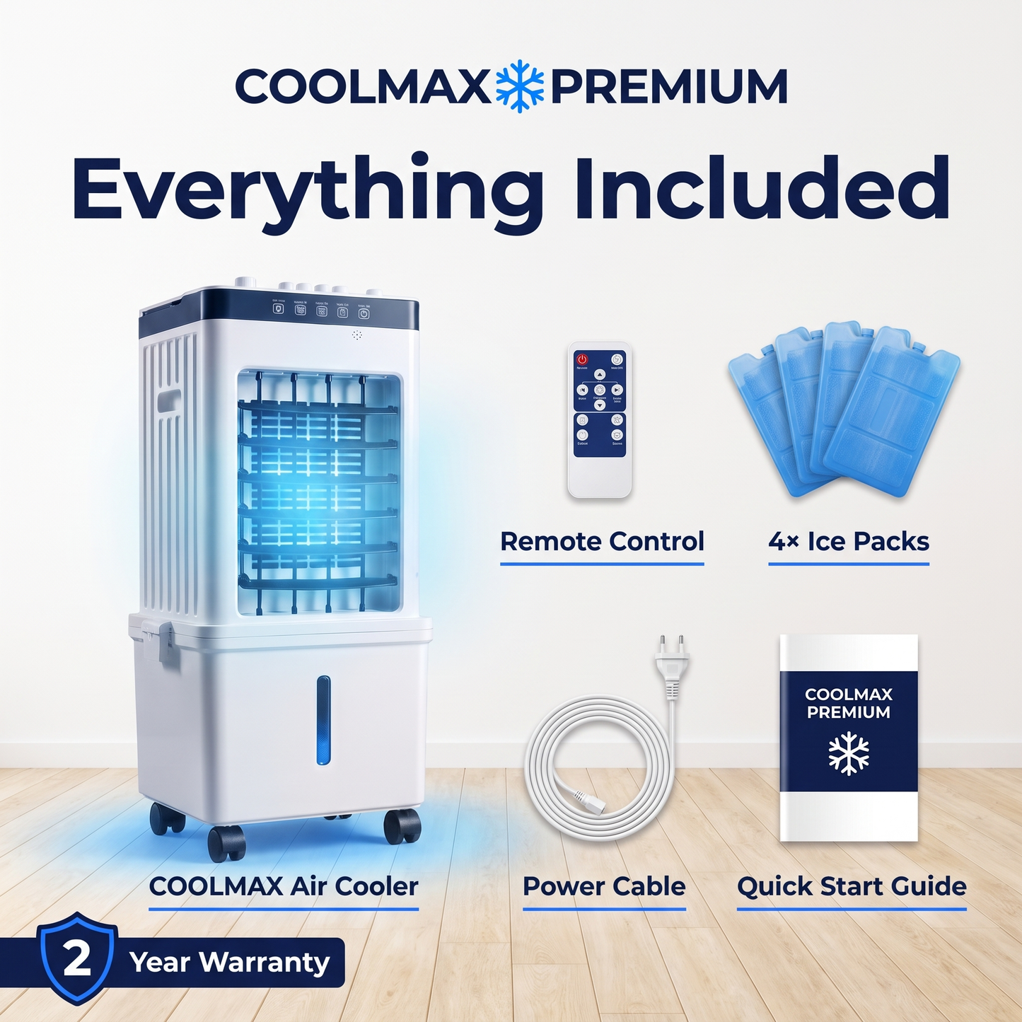 COOLMAX Premium – Mobil luftkøler til behagelig afkøling uden installation