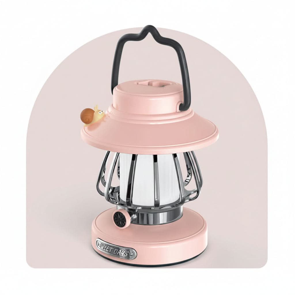 AMBISNAIL – Portable Retro Night Lamp for Cozy Indoor Spaces