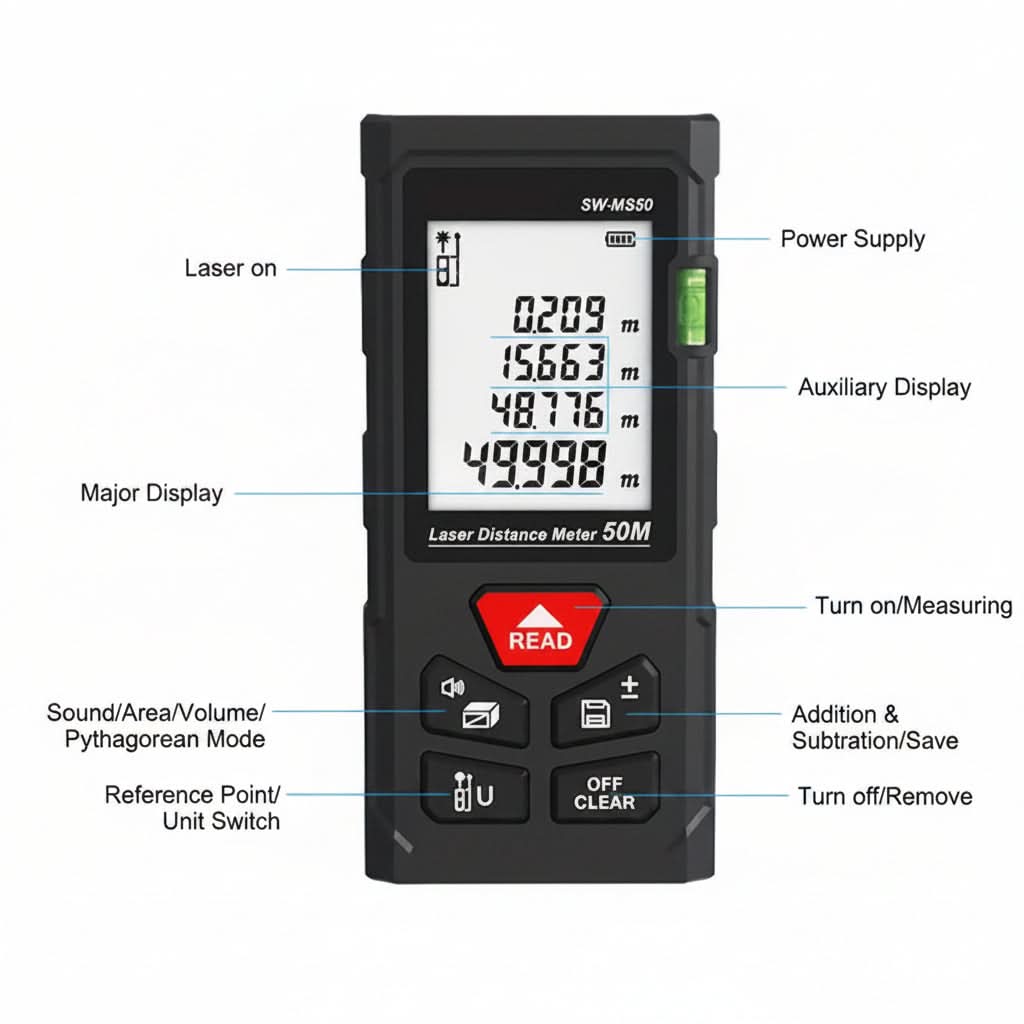 MEASUREPRO – Digital Laser Distance Meter Rangefinder