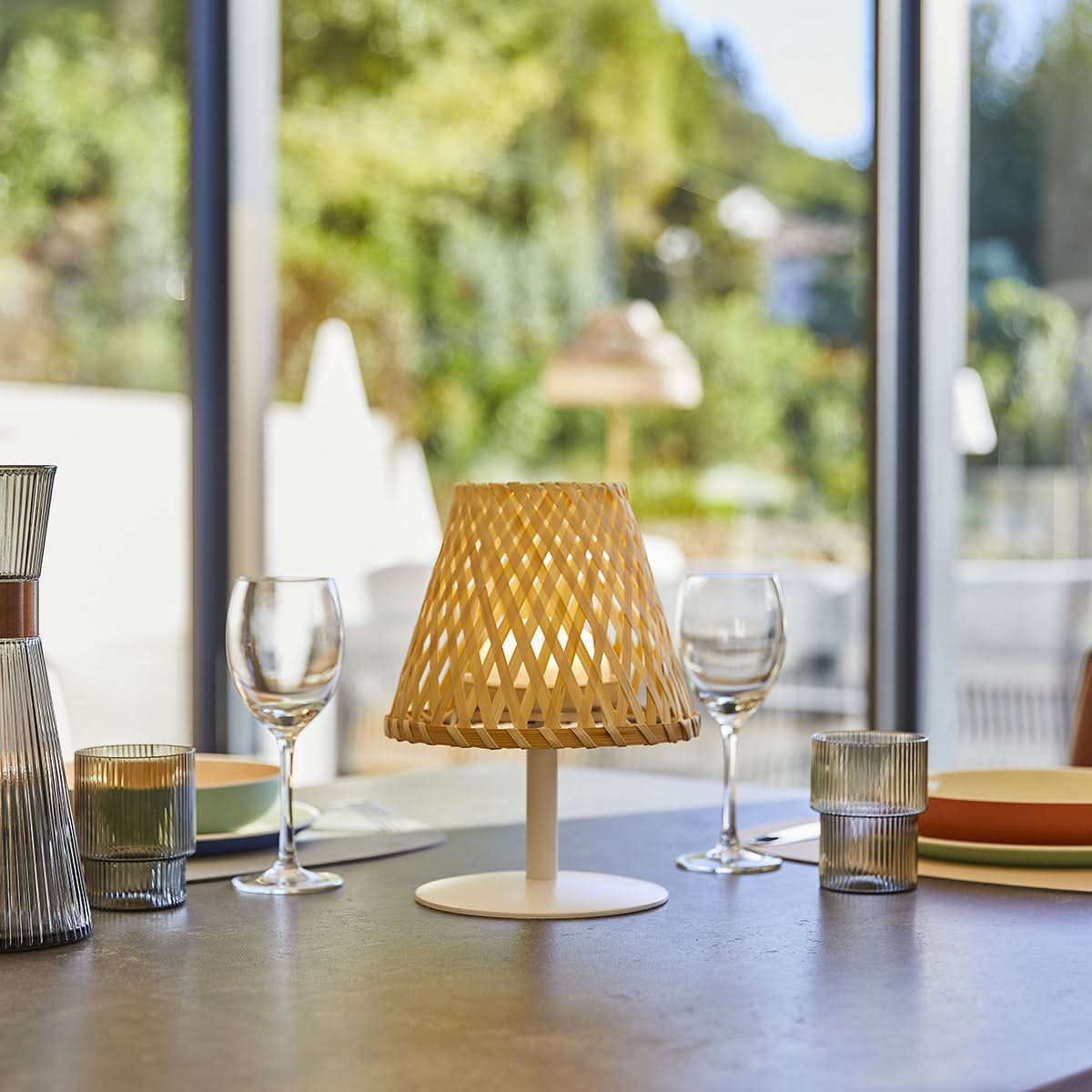 PATIOLIGHT – Indoor Outdoor LED Table Lamp for Warm Relaxing Ambience