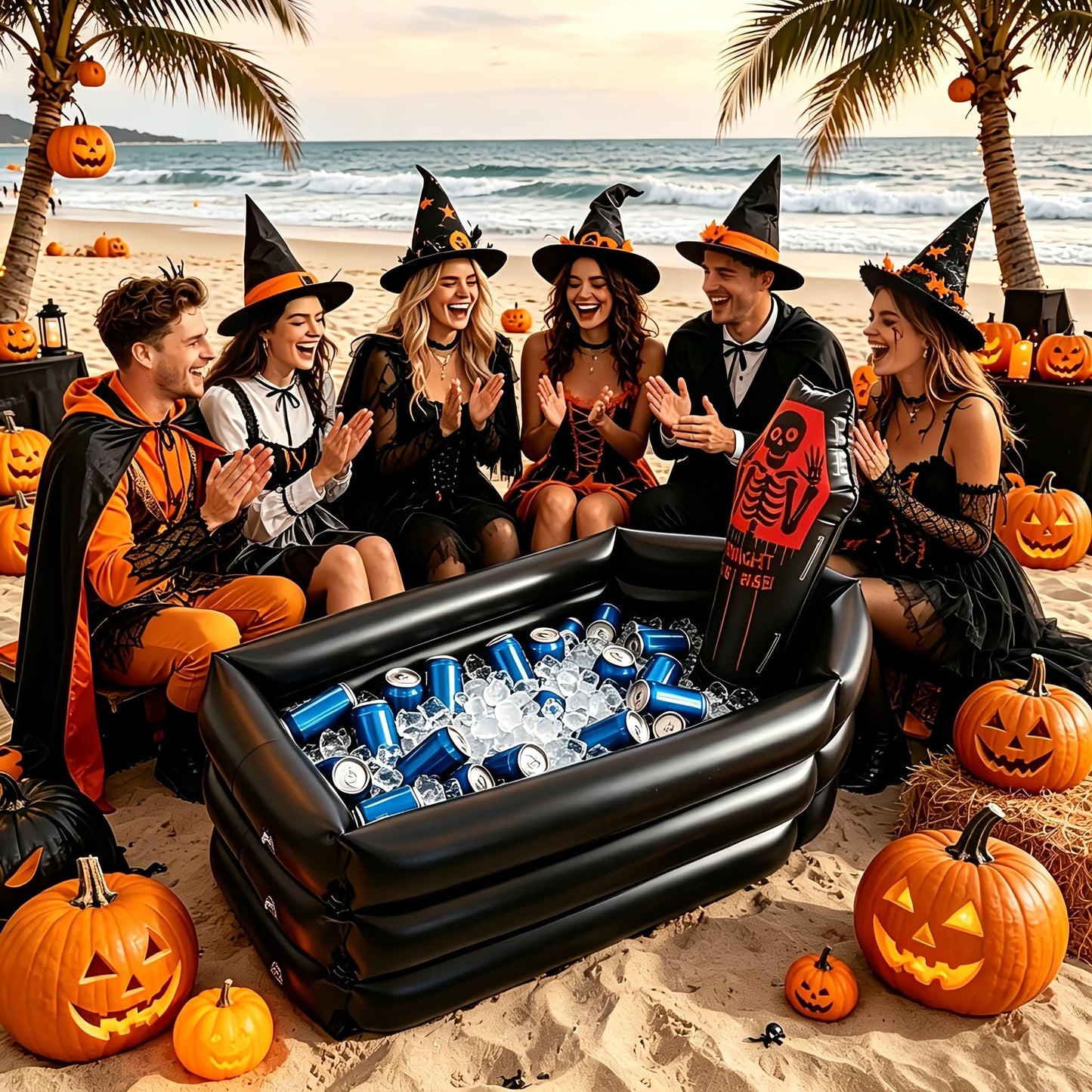 Gravemora - Inflatable Halloween Tombstone Party Cooler