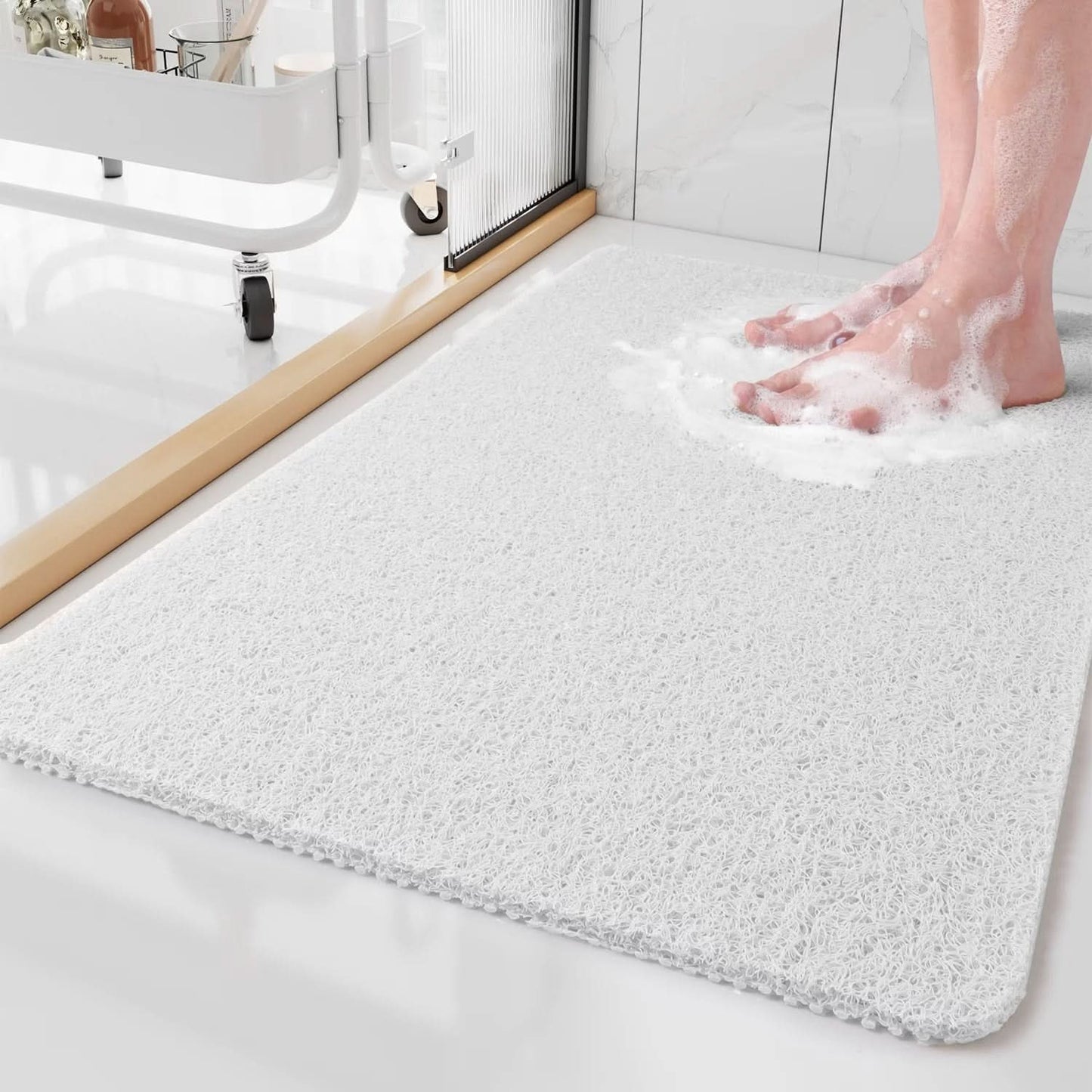 GRIPSHIELD - Non-slip shower mat designed for safe, hygienic, and comfortable bathing