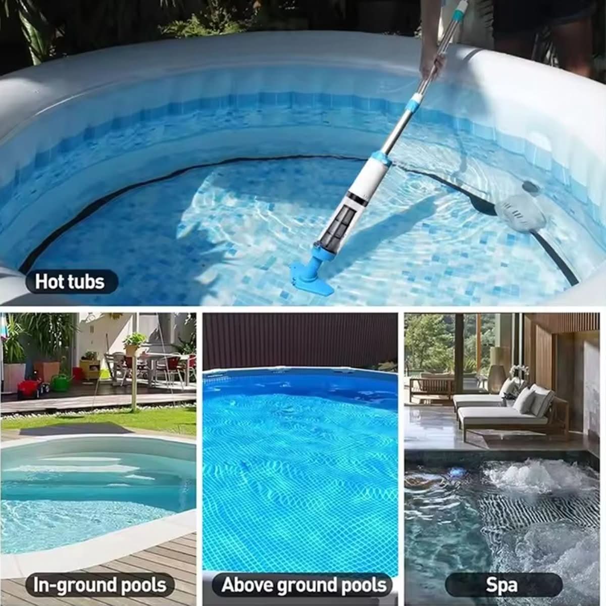 AQUAVEX - Aspiradora inalámbrica para piscina