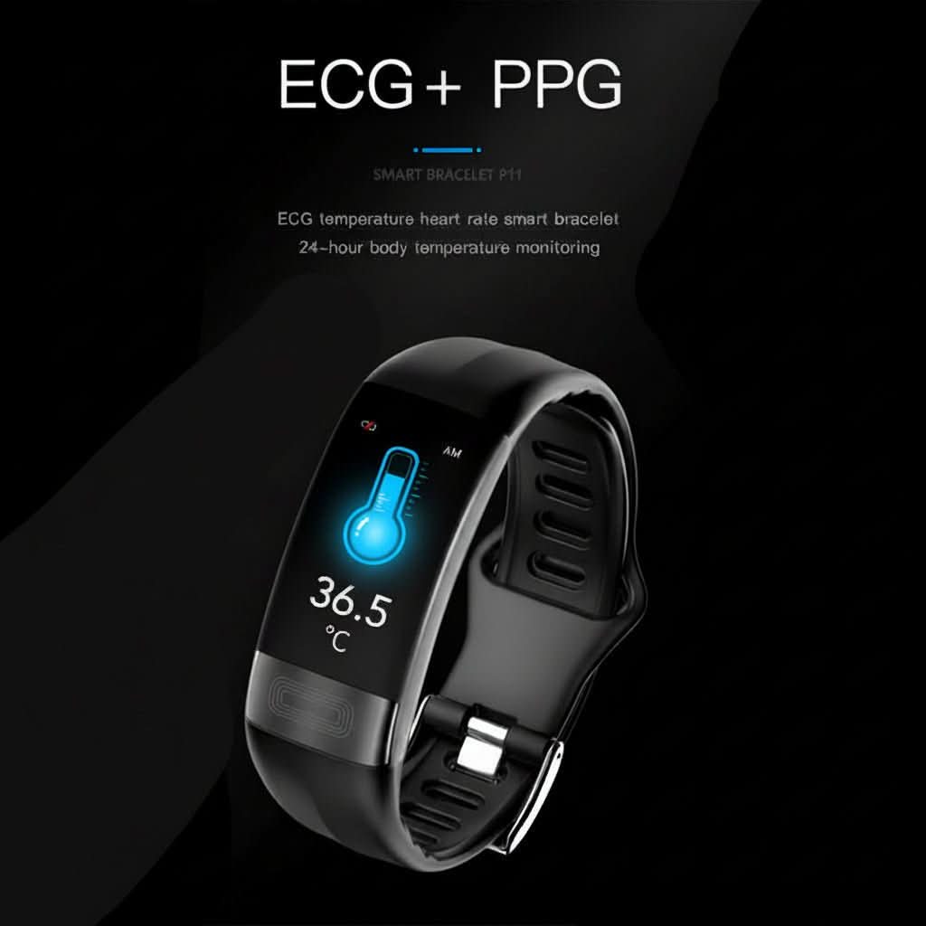 HEALTHFLOW – Smart Wellness Watch with ECG & Sleep Monitoring