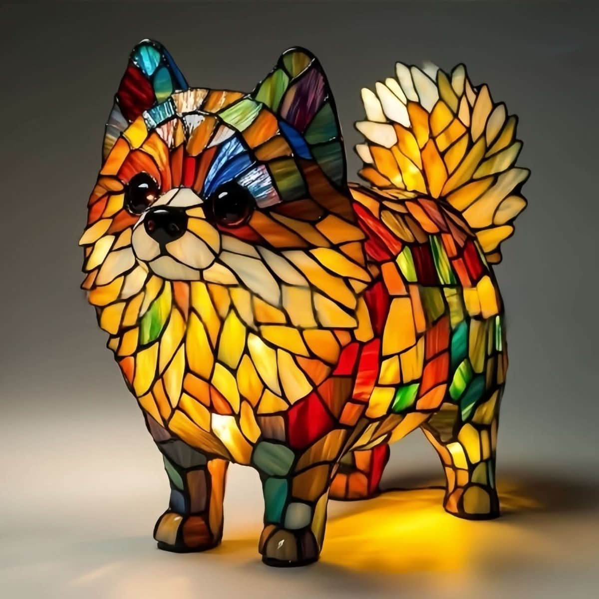 HUGPUP - Artistic dog breed LED night lamp with warm ambient glow for cozy home decor