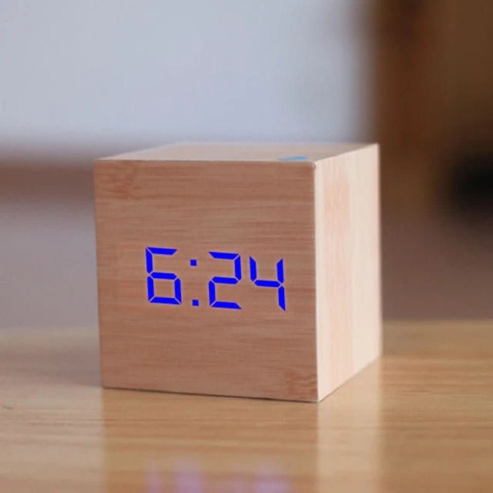 Compact Mini LED Digital Alarm Clock with Temperature Display & Adjustable Brightness 8