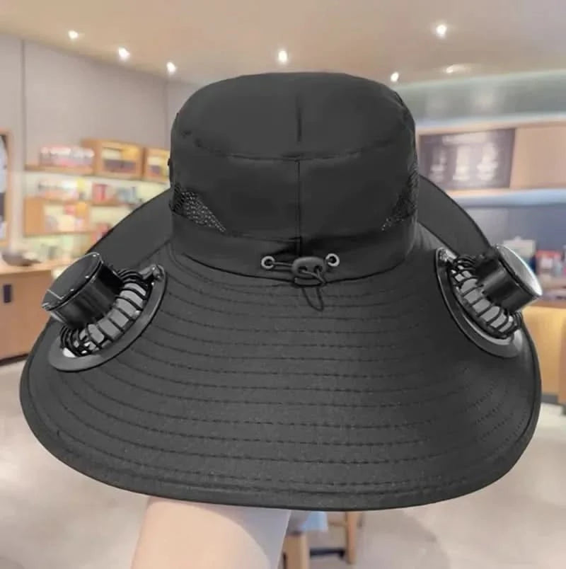 Cooling Sun Hat with Solar Powered Fan - Wide Brim Sun Hats for Men 8