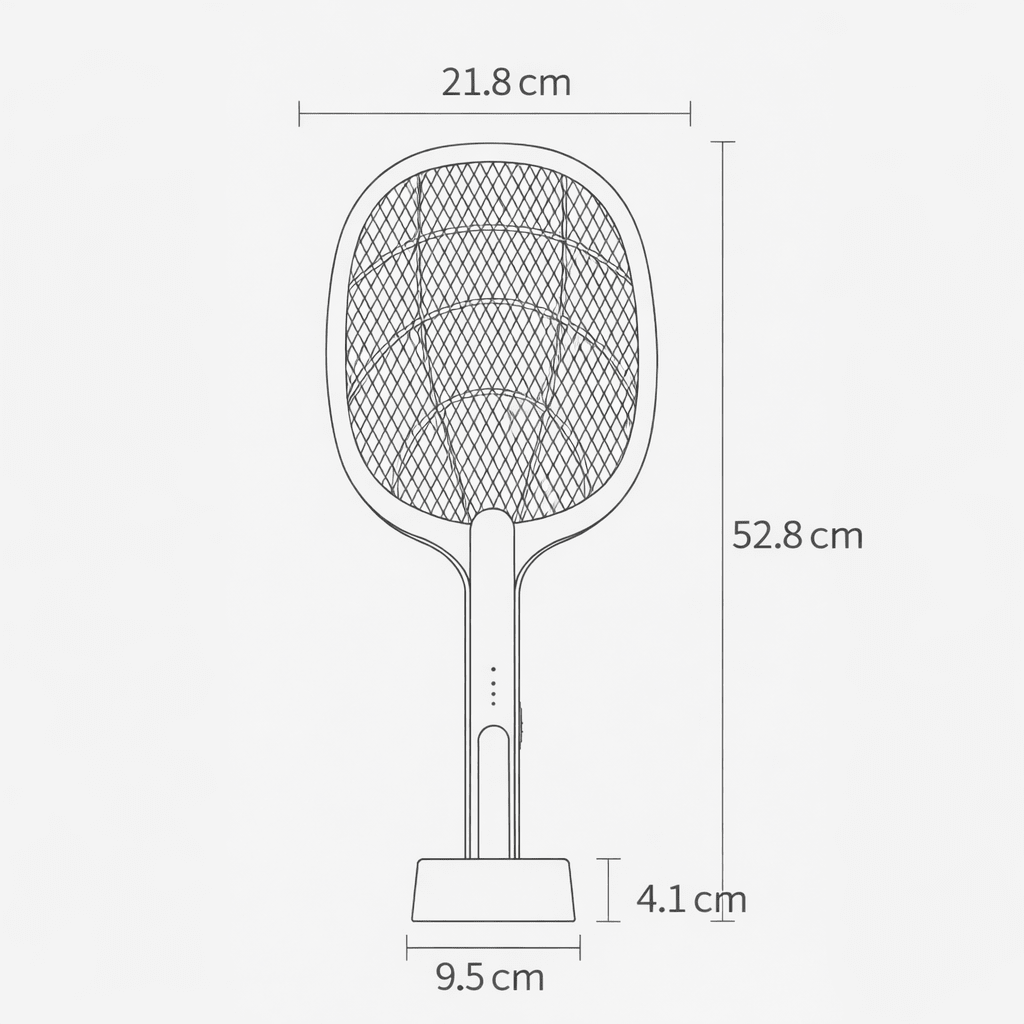 ZAPVEX – Electric Mosquito Swatter with USB Charging & Safety Net