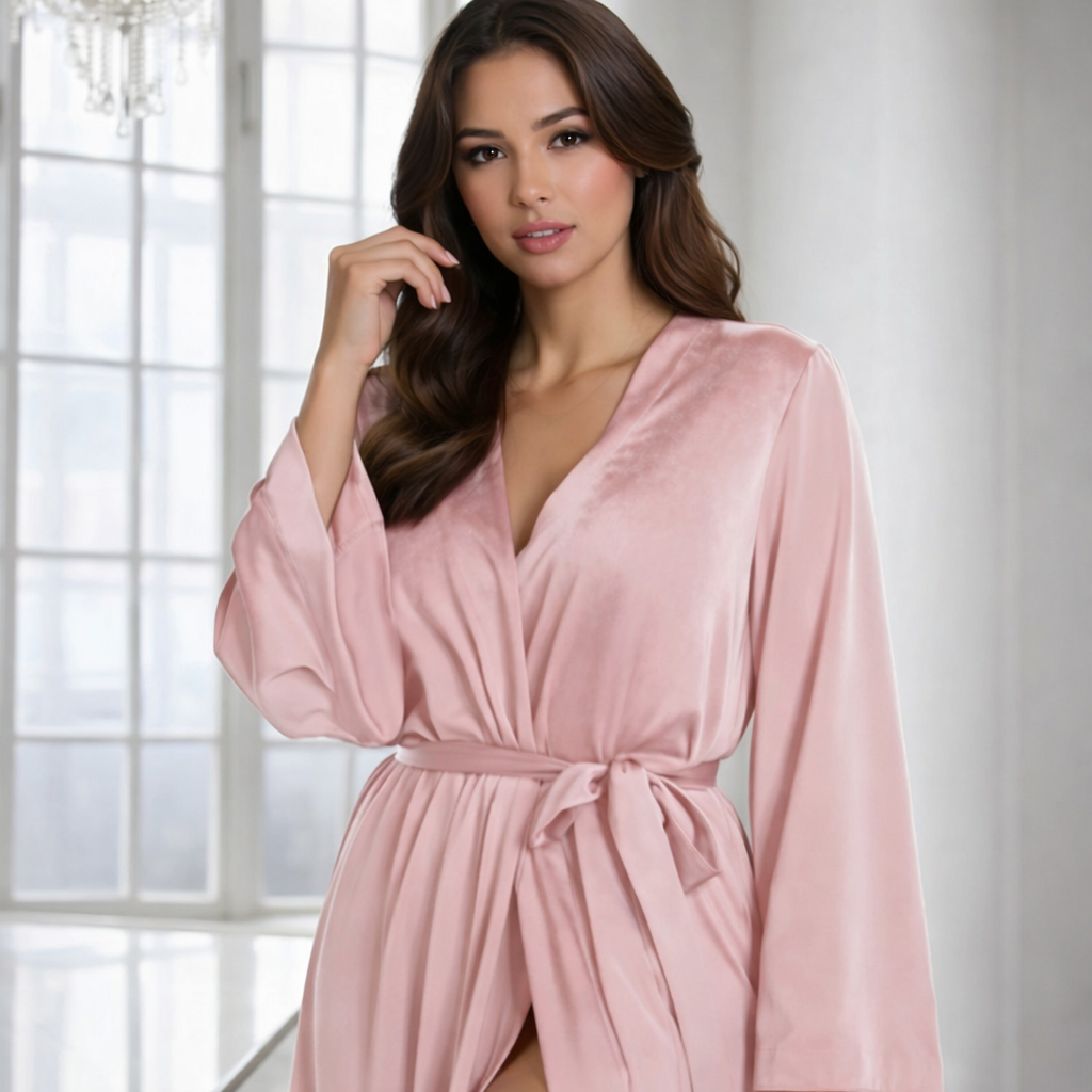 SOFTLOUNGE - Lightweight waffle bathrobe designed for cozy home and spa relaxation