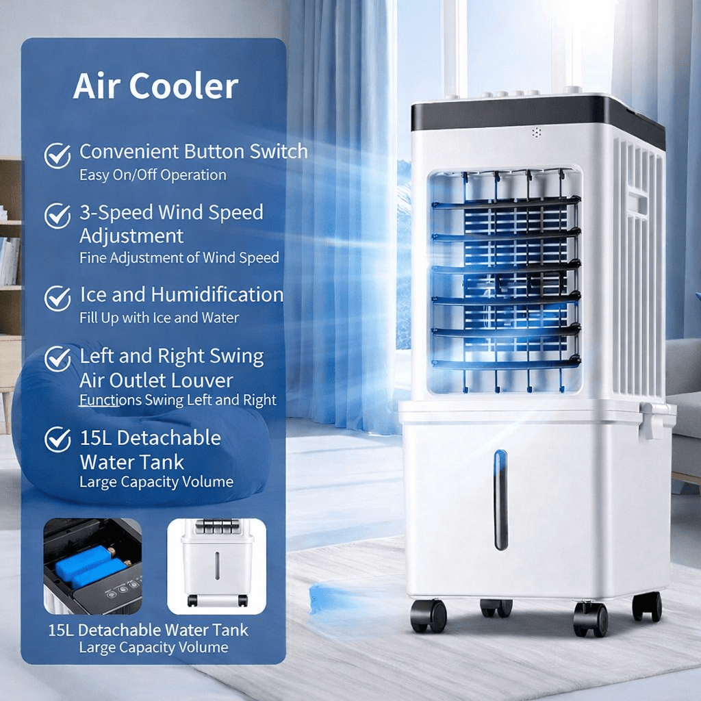 COOLNOVA – Mobile Klimaanlage – Flexible 3-in-1 Frische für Zuhause