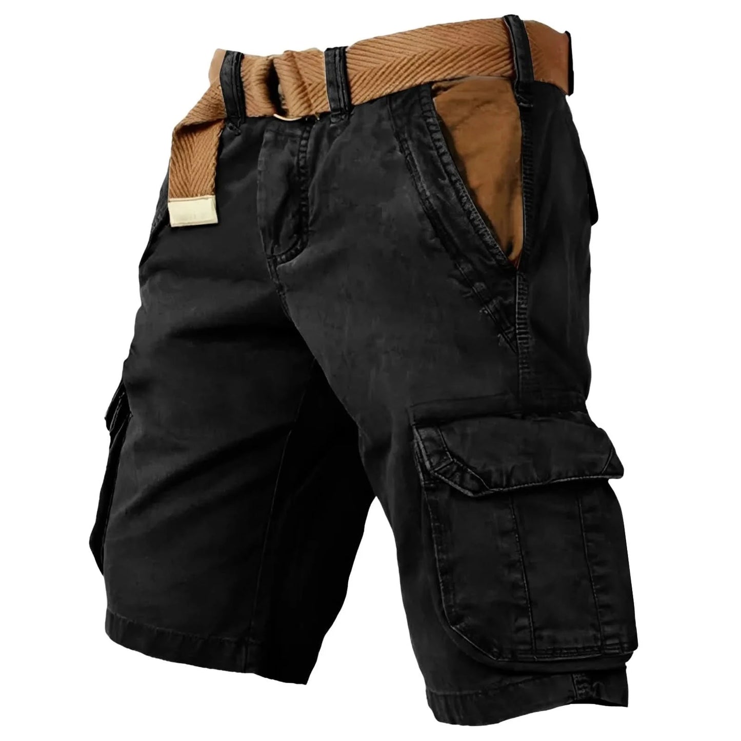 Cotton Stretch Baggy Cargo Shorts with 6 Pockets for Active Summer Days 13