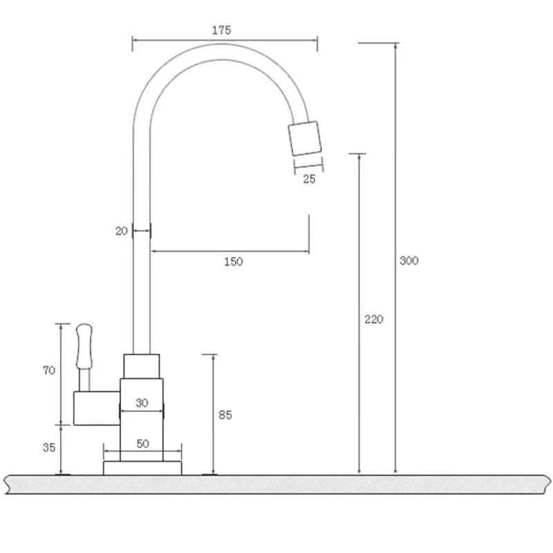 Elegant Antique Brass Kitchen & Bathroom Faucet with Gooseneck Design 5