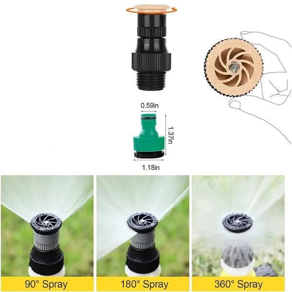 Greenspin - 360° Rotary Lawn Sprinkler System for Even Water Distribution 6