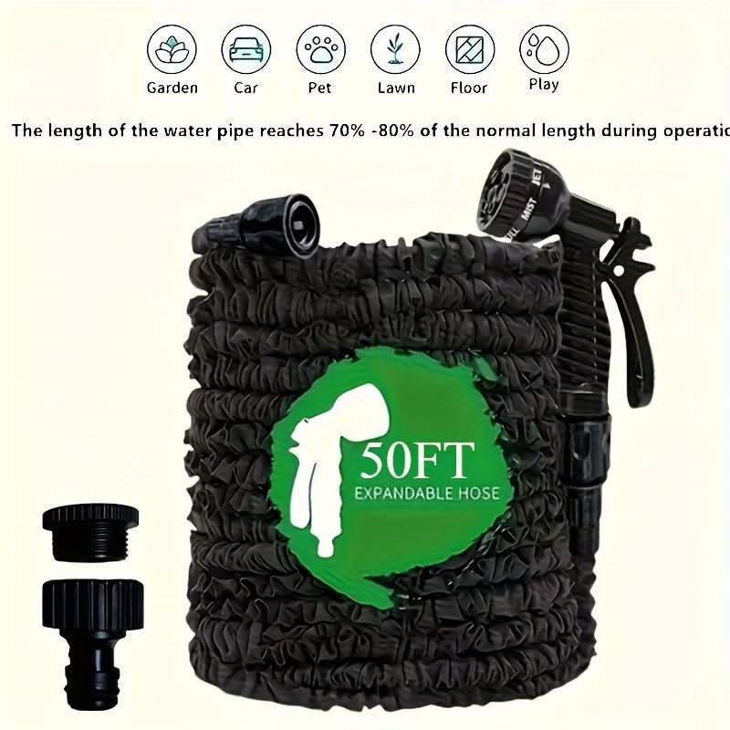 HYDROFLEX - Expandable garden hose with versatile spray control