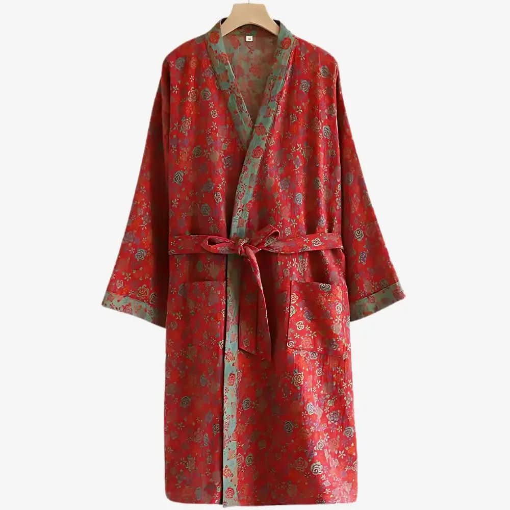 SERENITYFLOW – Reversible Bathrobe for Cozy Minimalist Comfort