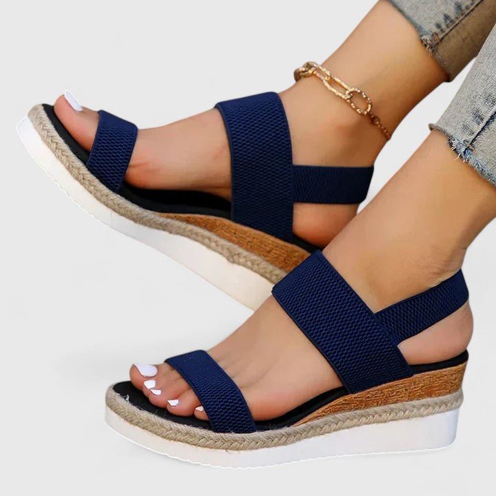 Solvessa - Cushioned Orthopedic Wedge Sandals for Women