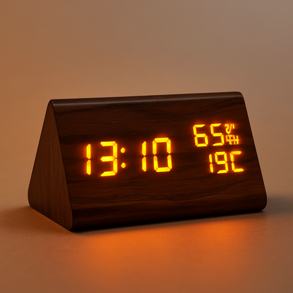 ECOCLOCK – Minimalist Digital Temperature Light Control Clock