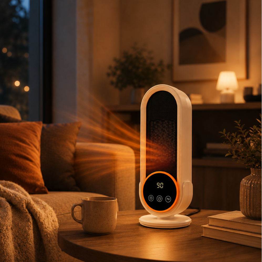COZYFLARE – Kompakt varmeapparat til varme, afslappende rum