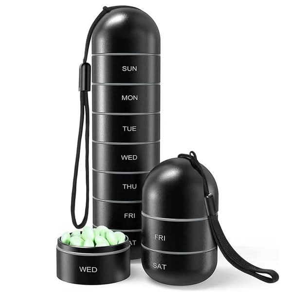 MEDISHELL - 7-Day Aluminum Pill Organizer