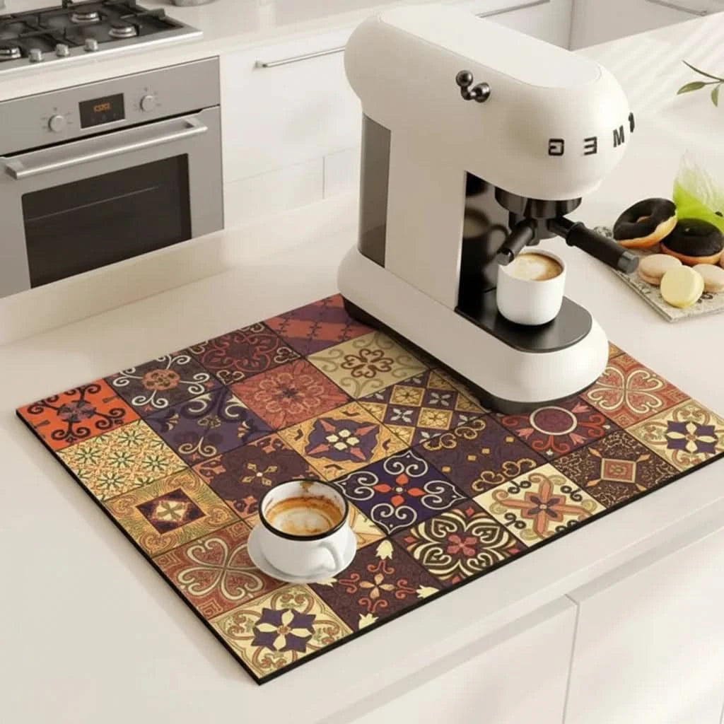 TILEDRIP – Retro Spill Control Coffee Mat