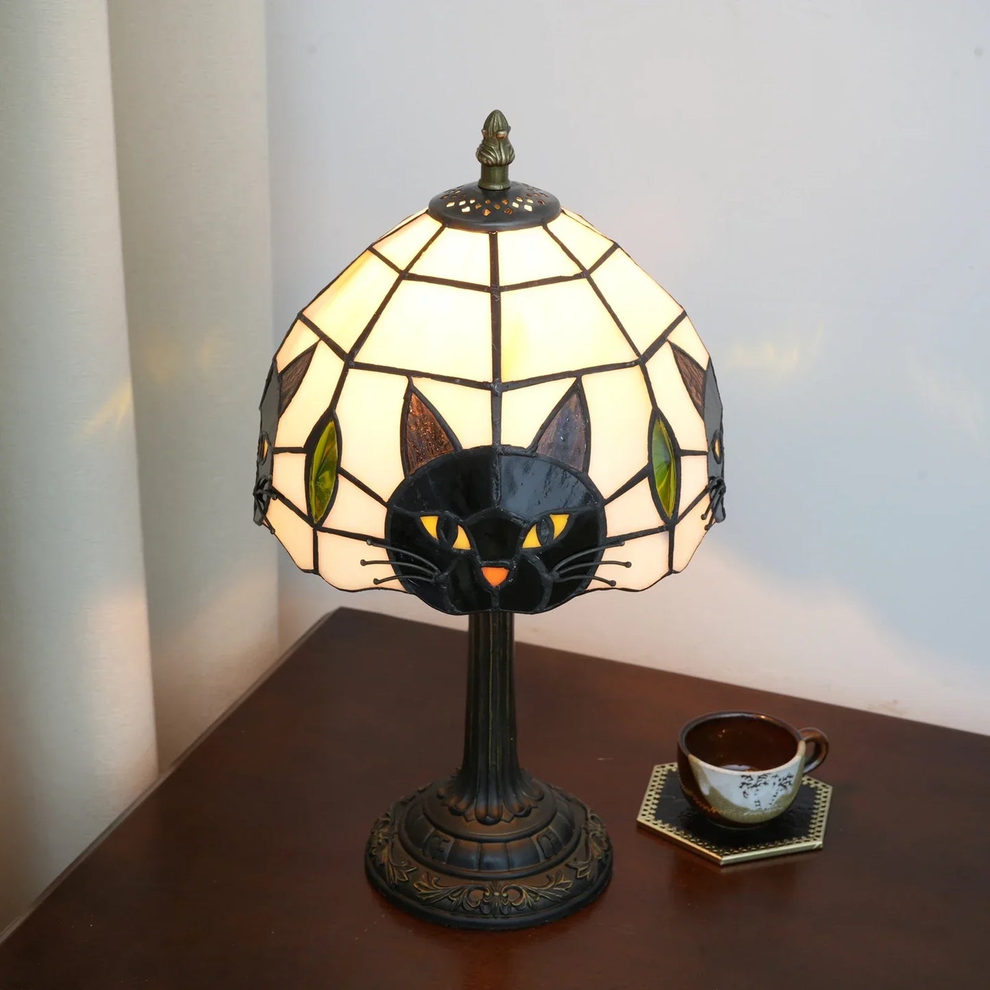 LUNACAT – Stained Glass Table Lamp