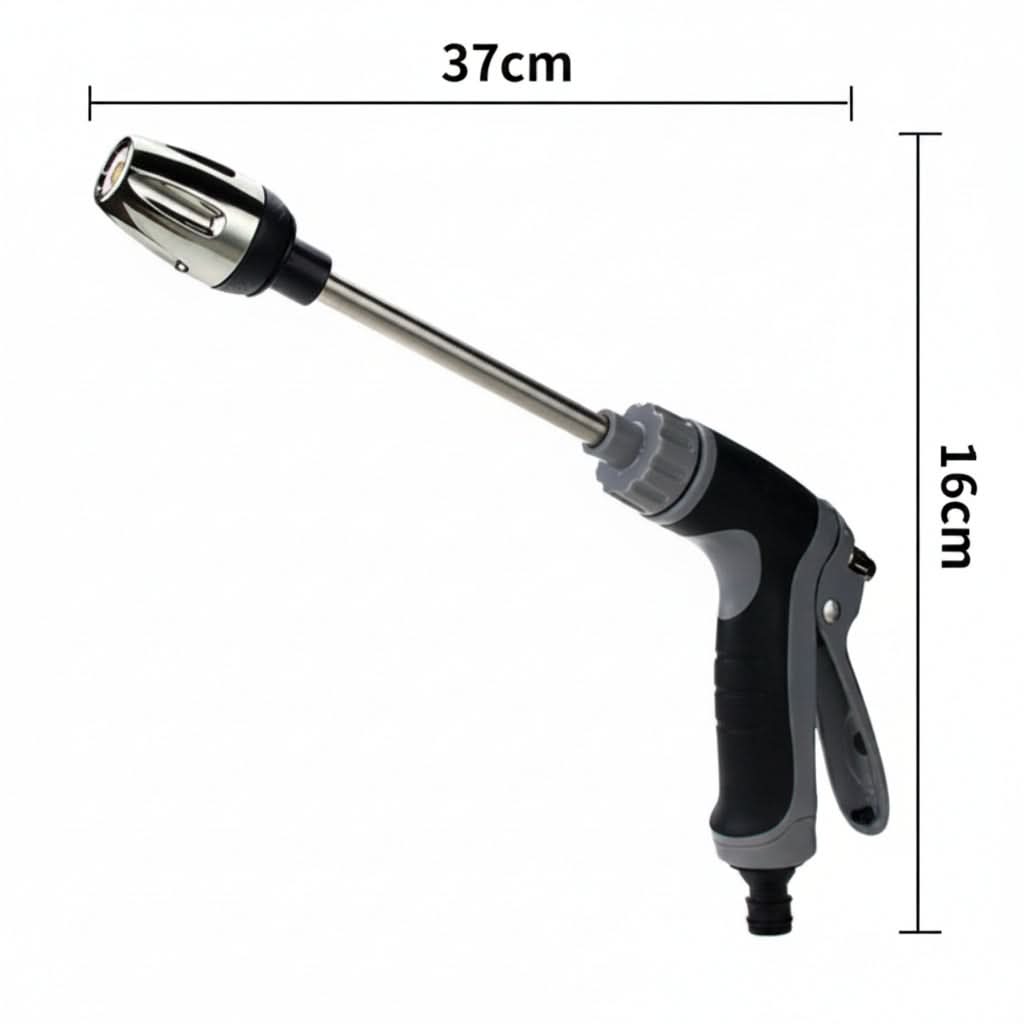 AQUAFORCE - High-pressure garden water gun with foam cannon and long handle sprayer for powerful outdoor cleaning