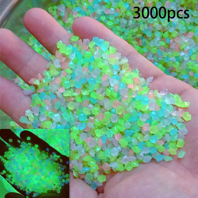GLOWMORA – Luminous Decorative Sand for Garden and Aquarium Styling