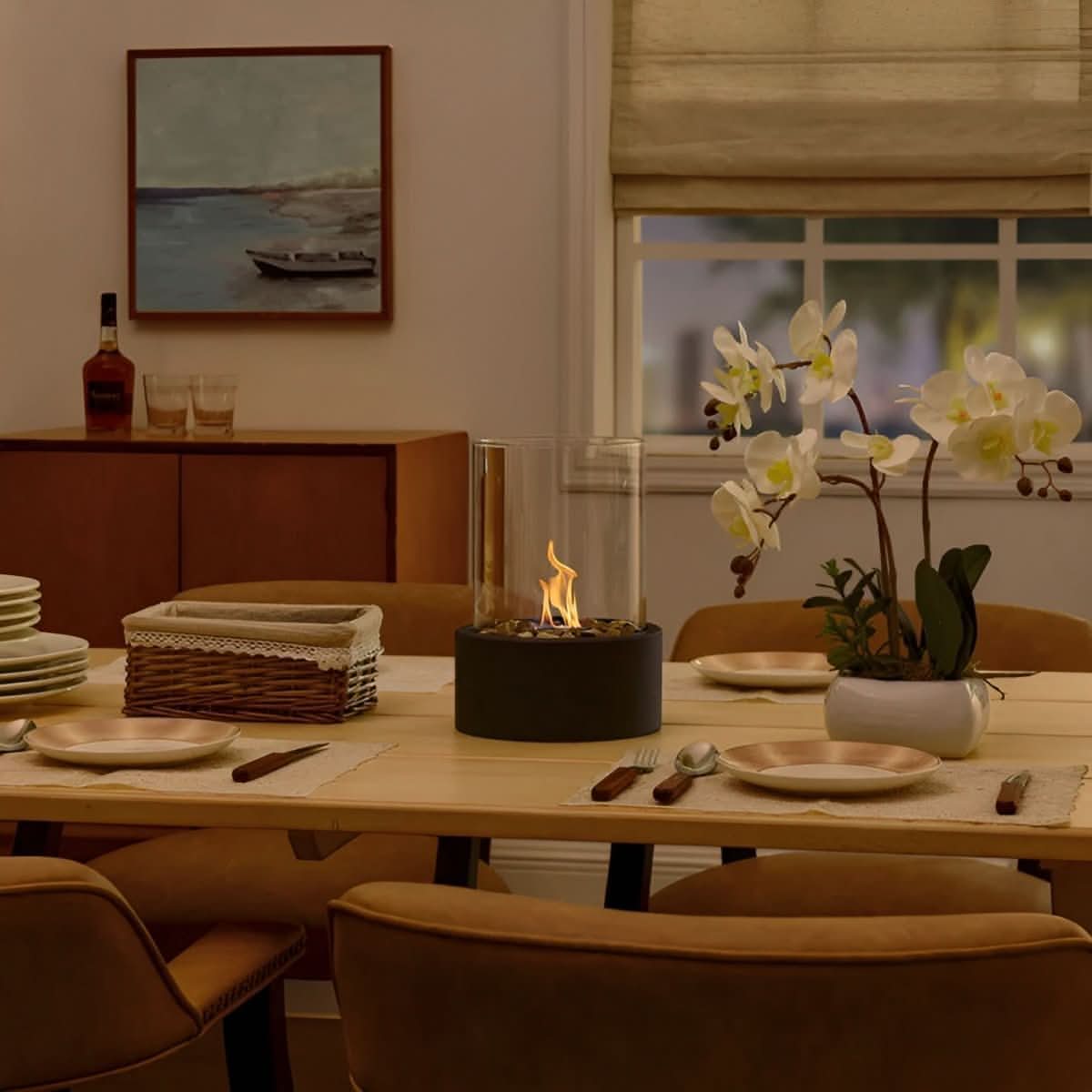 BLAZEVEX – Portable Tabletop Fireplace for Elegant Atmosphere