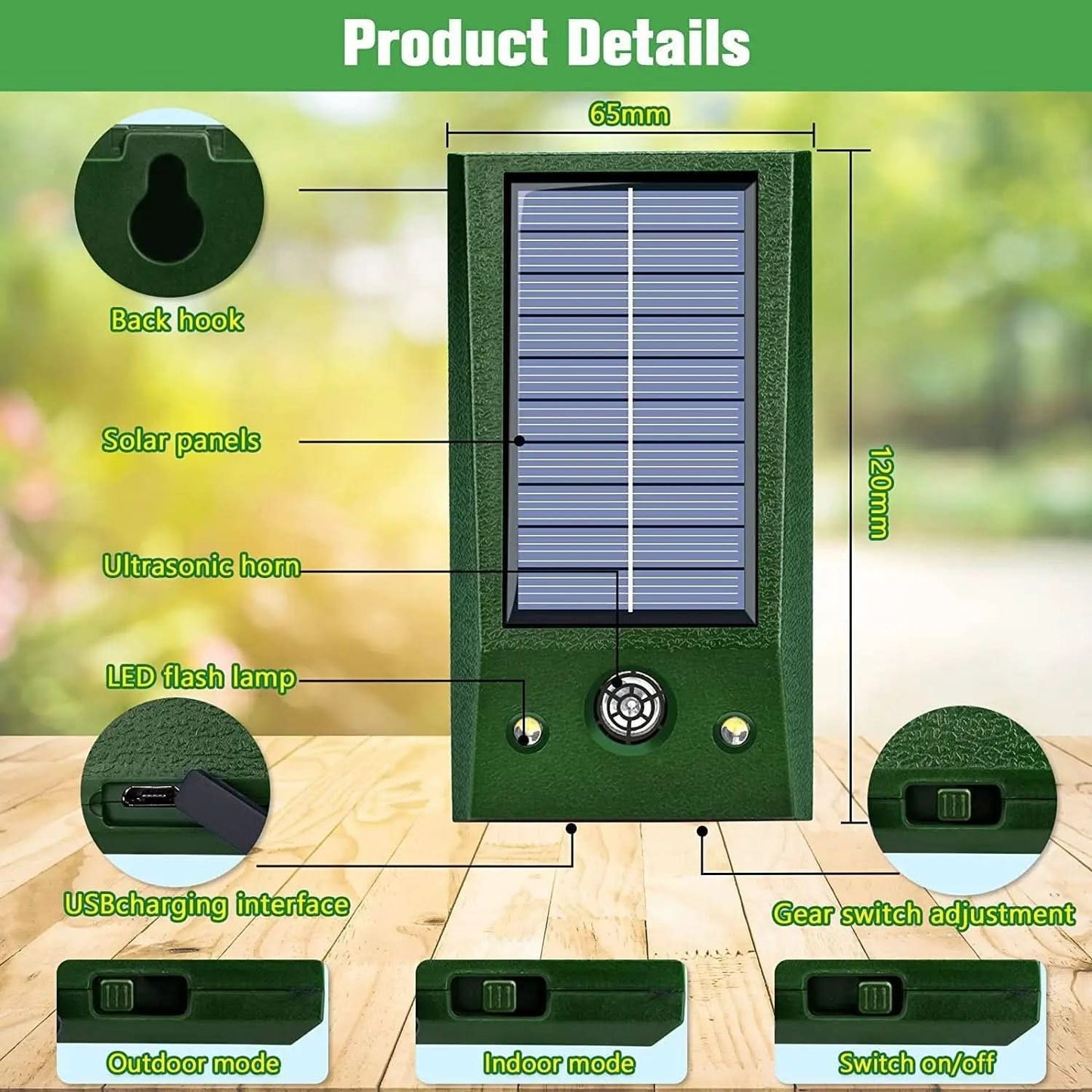PESTFLOW – Motion-Activated Bird Deterrent for Garden Protection