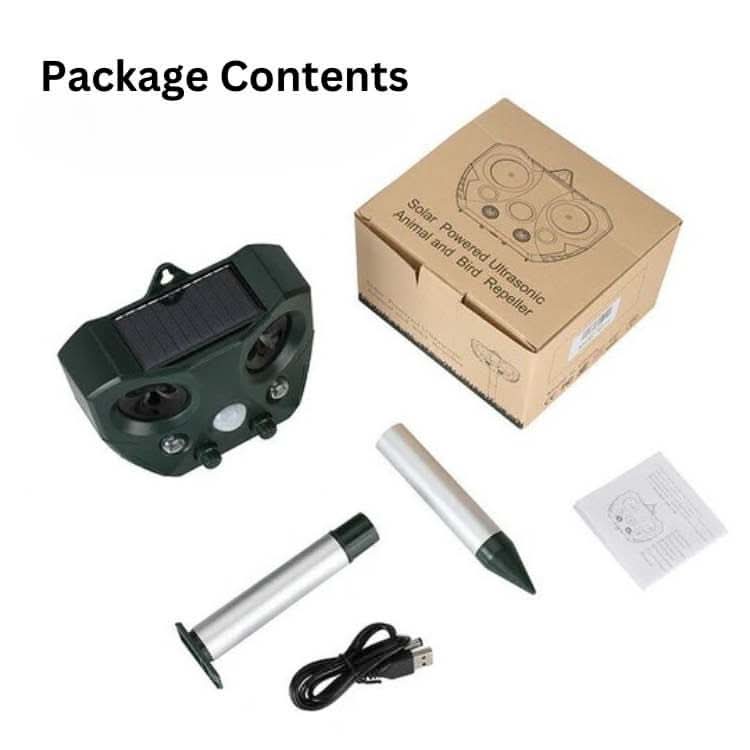 ULTRAGUARD – Ultrasonic Pest Defender – Solar Motion Sensor Repeller