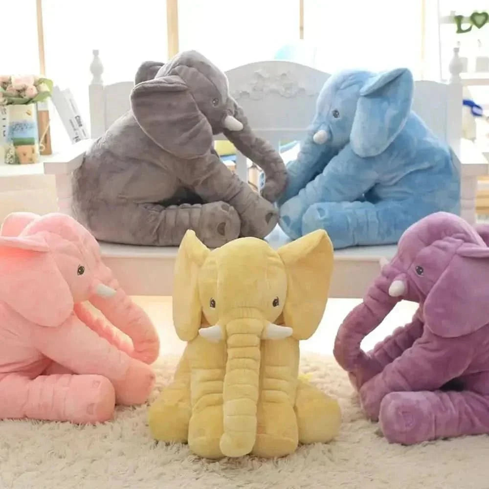SOFTUSK - Plush elephant cushion designed for cozy comfort and decorative relaxation