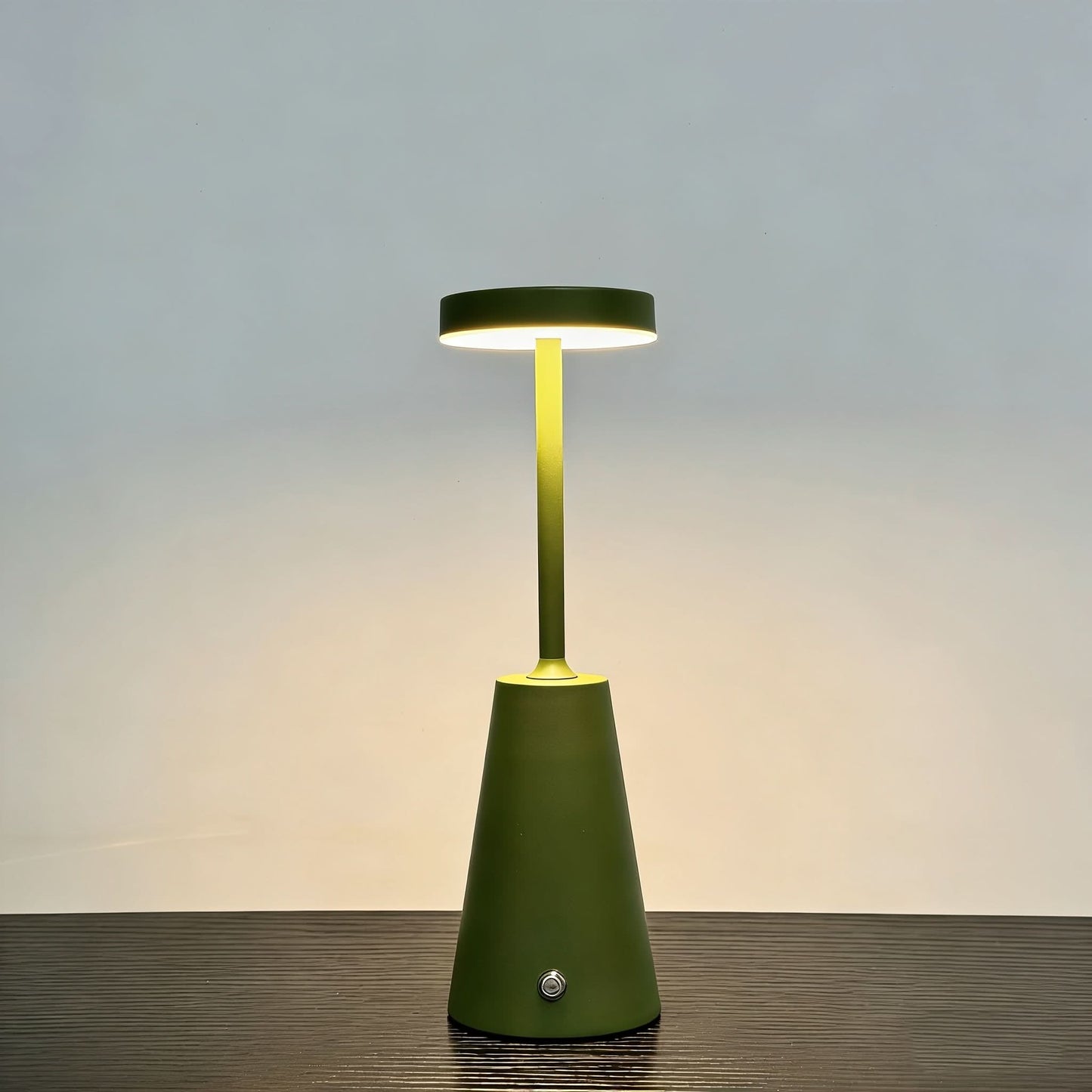 GLOWCONE – Touch Dimmable Metal Table Lamp for Modern Interiors