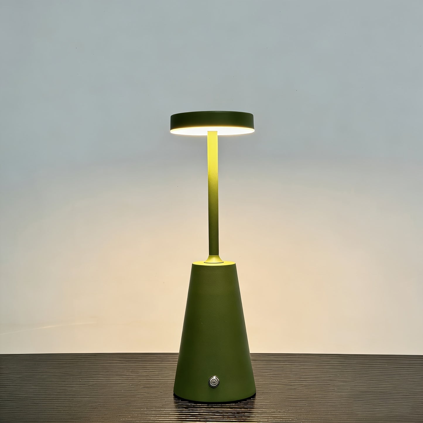 GLOWCONE – Touch Dimmable Metal Table Lamp for Modern Interiors