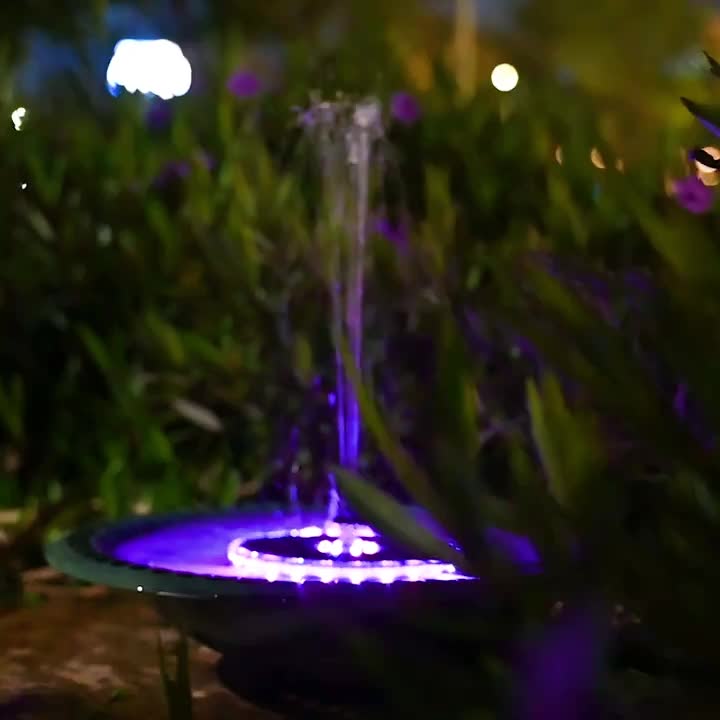 AQUALUME – Colorful Solar Fountain Pump