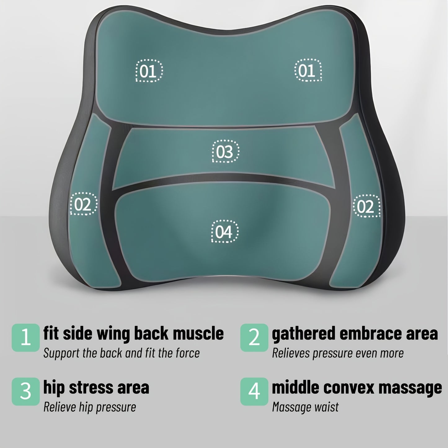 LUMBAREST – Almohada Portátil de Soporte Lumbar