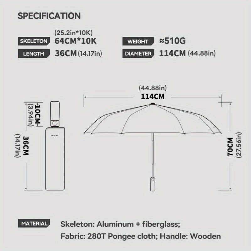 STORMWOOD – Automatic Folding Umbrella