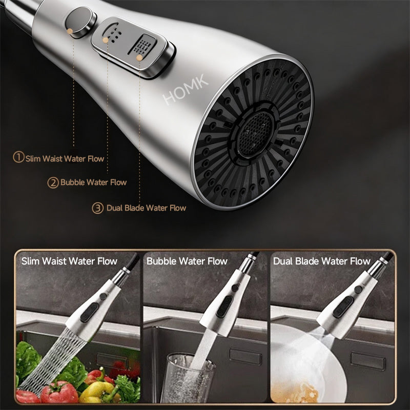 SWIVELIX – Pull Out Sink Faucet with Flexible Spray Settings