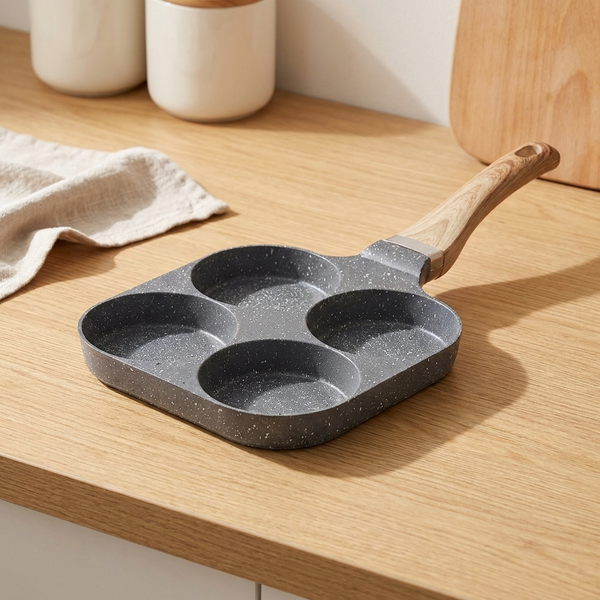 QUADCOOK – Geteilte Bratpfanne für einfaches Kochen im Alltag