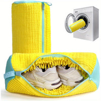 SNEAKSAFE - Heavy-duty shoe washing machine bag with protective lining and secure zipper closure