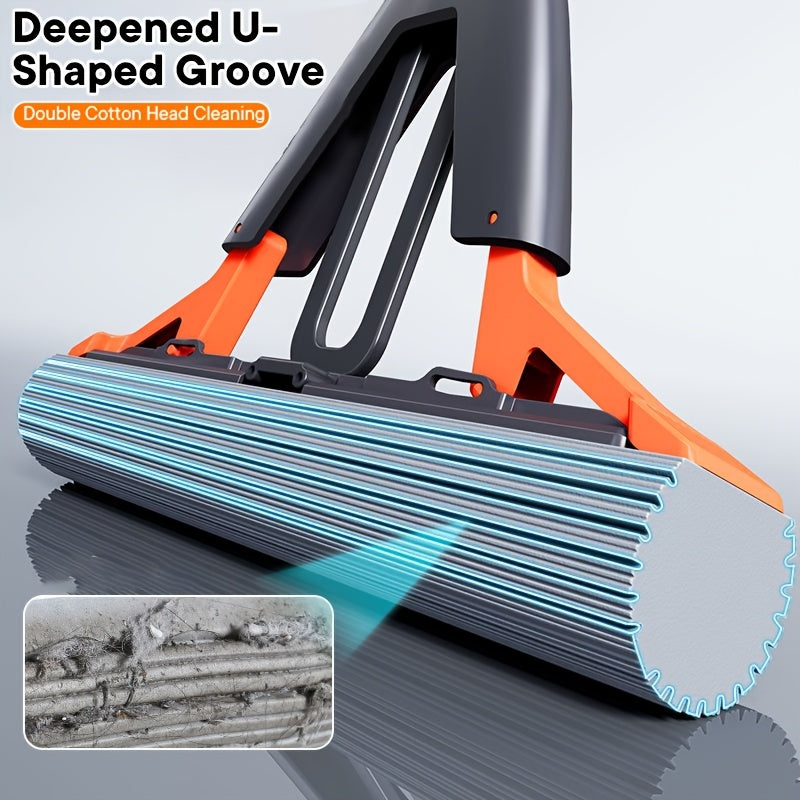 FLOWMOP - High-absorbency sponge squeeze mop for fast and effortless floor cleaning