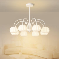 AUTUMNARBOR – Branch Chandelier with Playful Pumpkin Glow