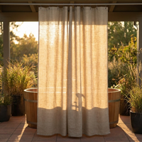 DRAPELORA – Shower Curtain with Striking Textured Style