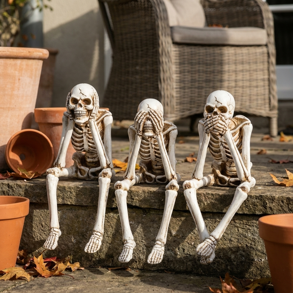 CRYPTORA – Skeleton Figurines for Mysterious Home Décor