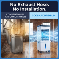 COOLMAX Premium – Raffrescatore d’aria portatile per un raffreddamento confortevole senza installazione