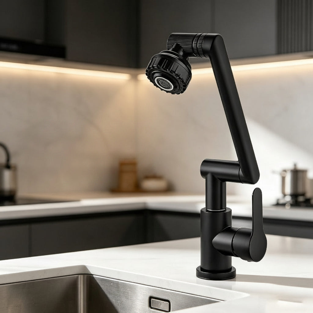 FLOWVEX – Universal Rotating Faucet with Flexible Extension Arm