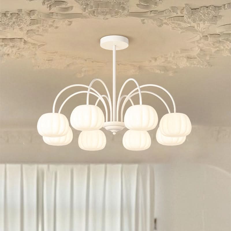 AUTUMNARBOR – Branch Chandelier with Playful Pumpkin Glow