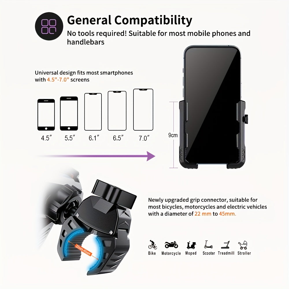 CYCLEGRIP – 360° Bicycle Phone Holder Mount