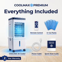 COOLMAX Premium – Raffrescatore d’aria portatile per un raffreddamento confortevole senza installazione