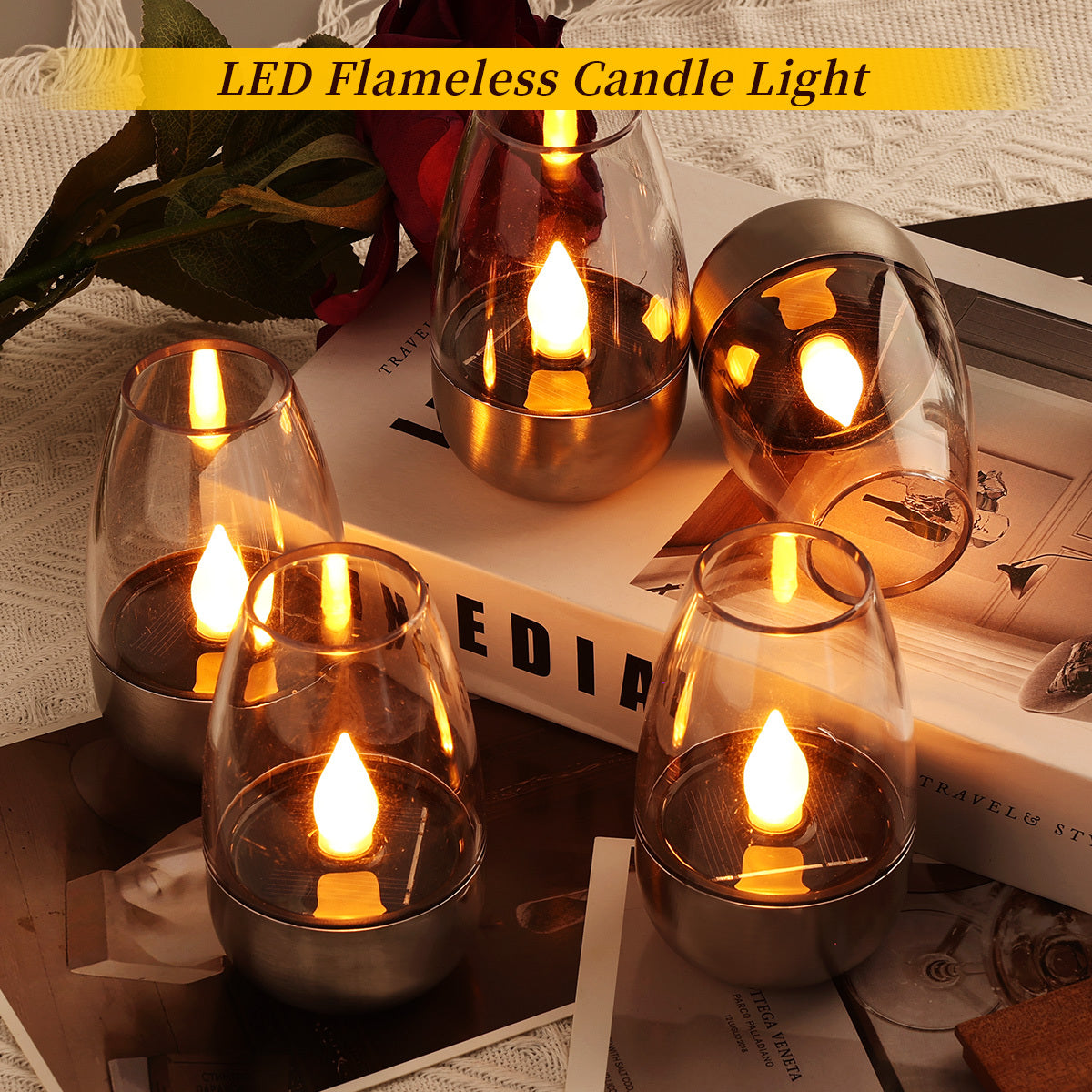 FLAMELUX – Warm Solar Candle Lights