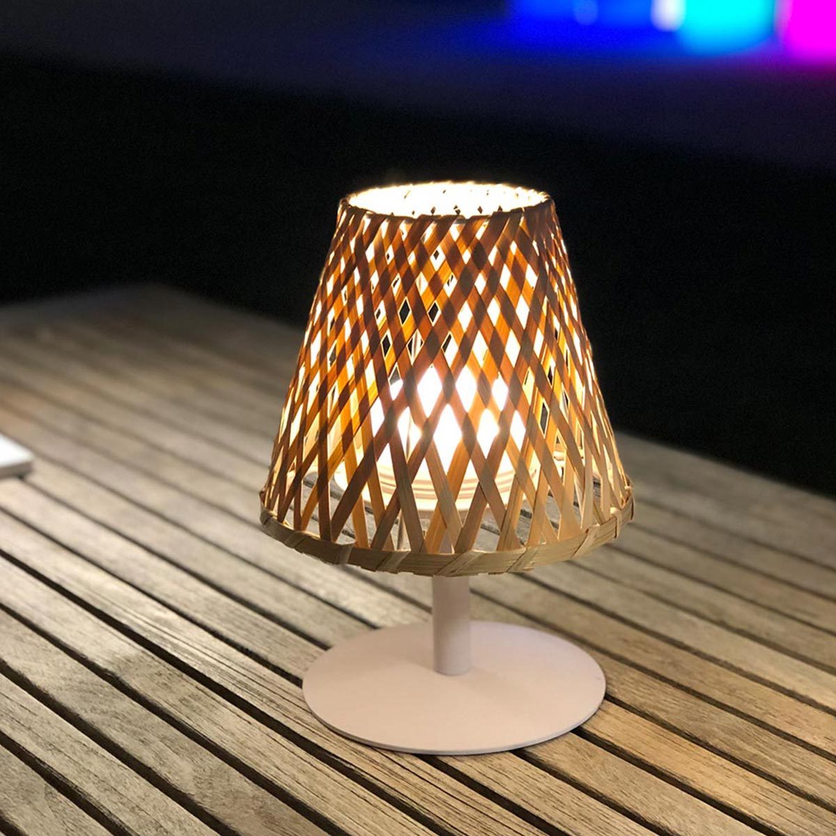 PATIOLIGHT – Indoor Outdoor LED Table Lamp for Warm Relaxing Ambience